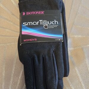Isotoner Women's Black SmarTouch Touchscreen Gloves